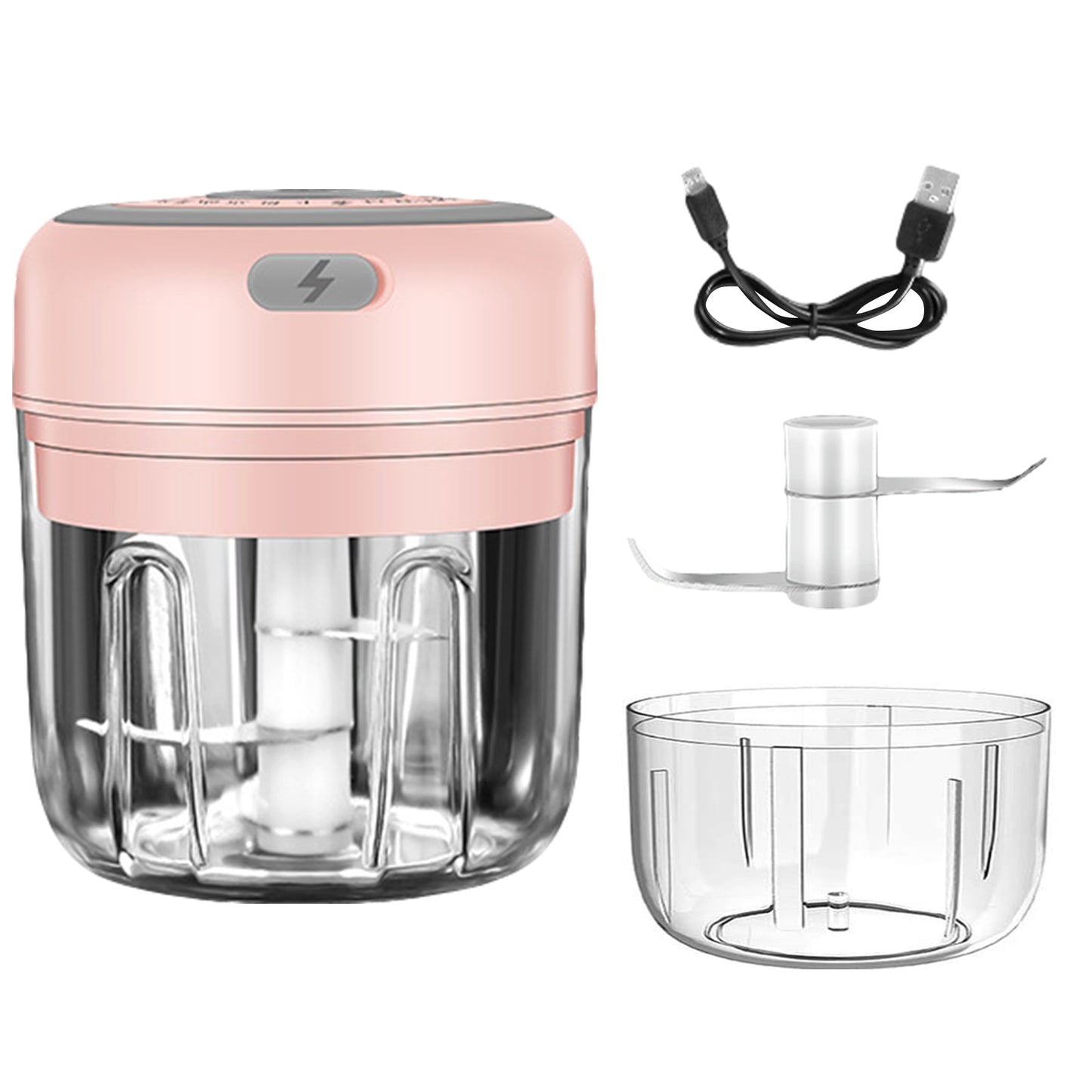 Electric Mini Garlic Chopper USB Rechargeable