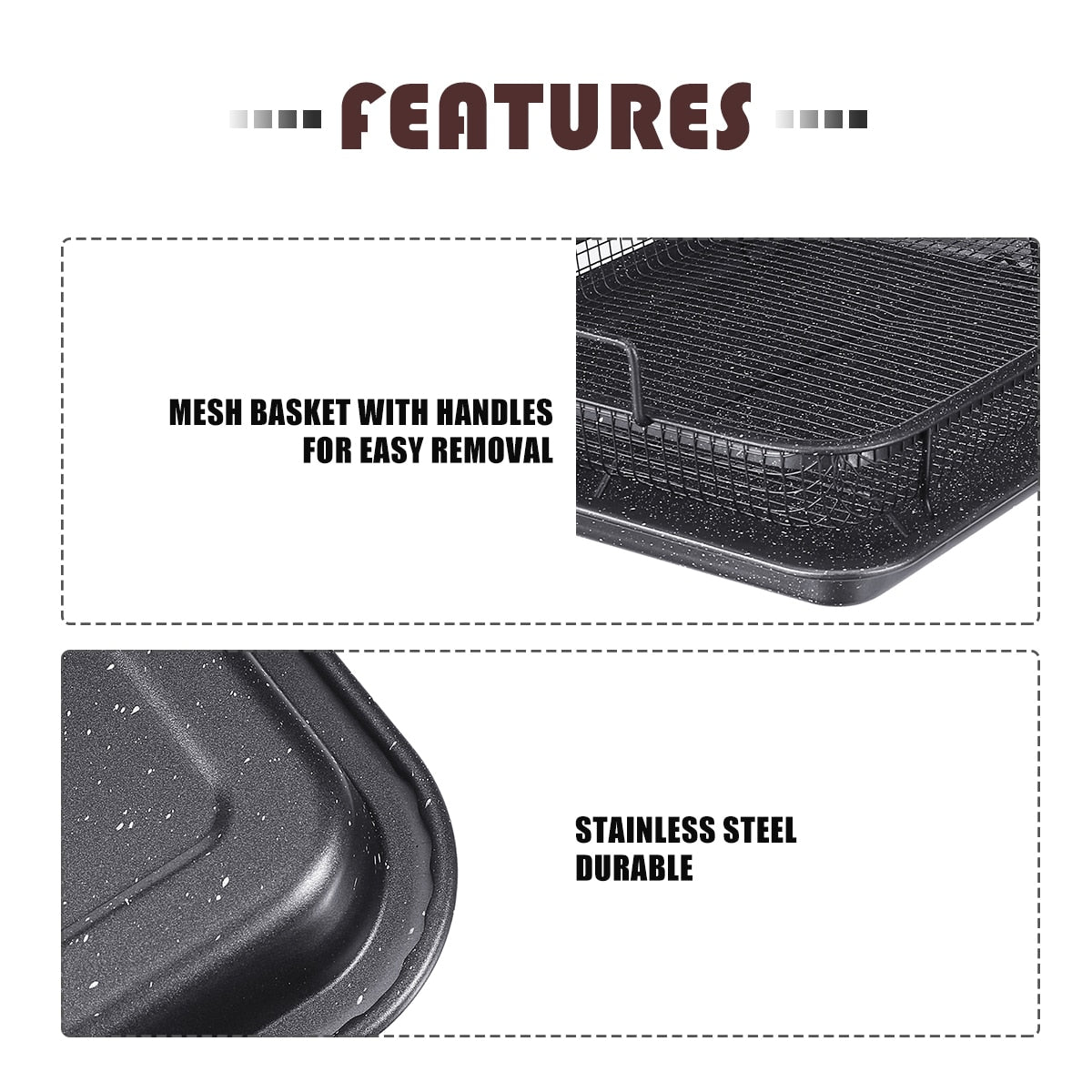 Copper Baking Tray Oil Frying Baking Pan