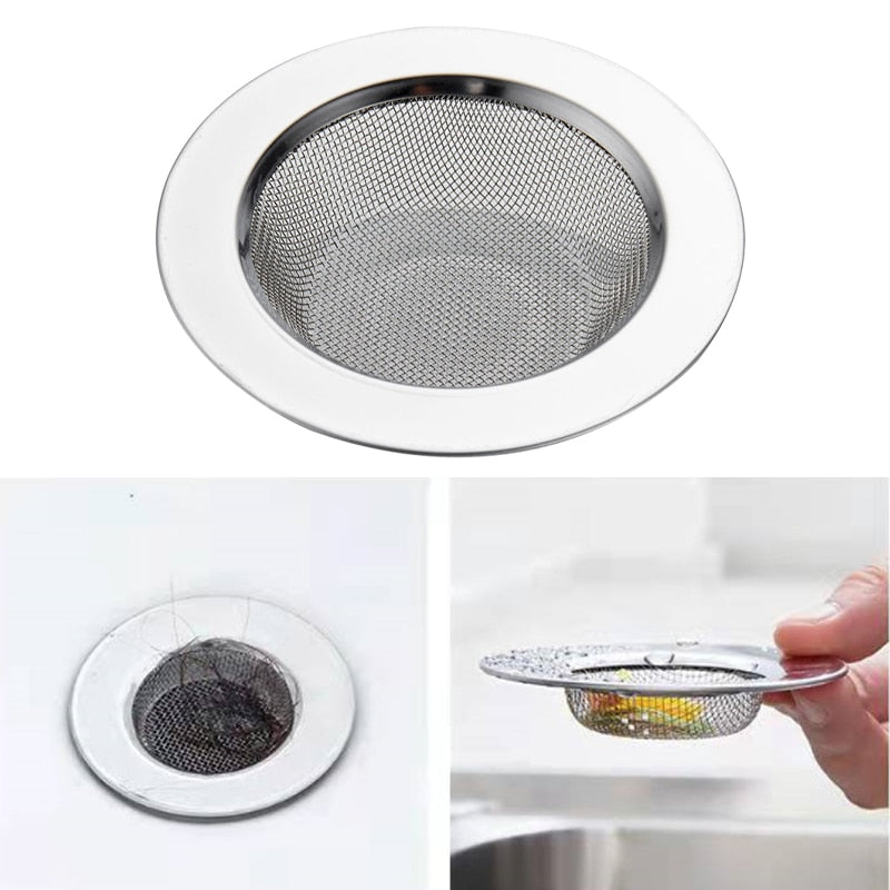 1PCS Stainless Steel Bathtub Hair Catcher
