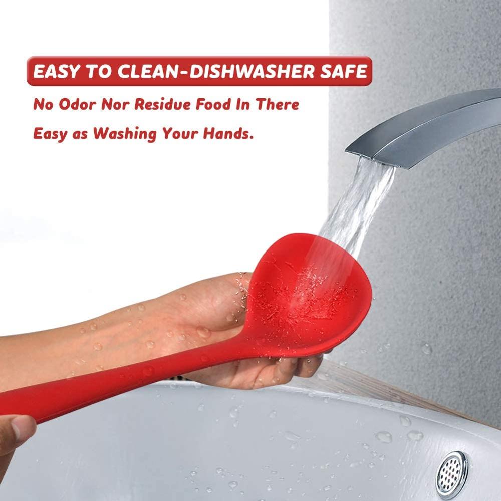 Silicone Spoon Mixing Spoon Long-Handled