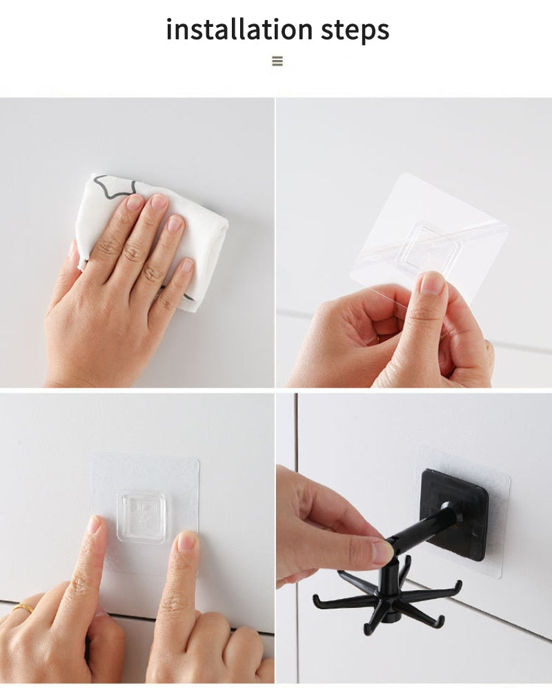 Degrees Rotatable Kitchen Hook Wall Door