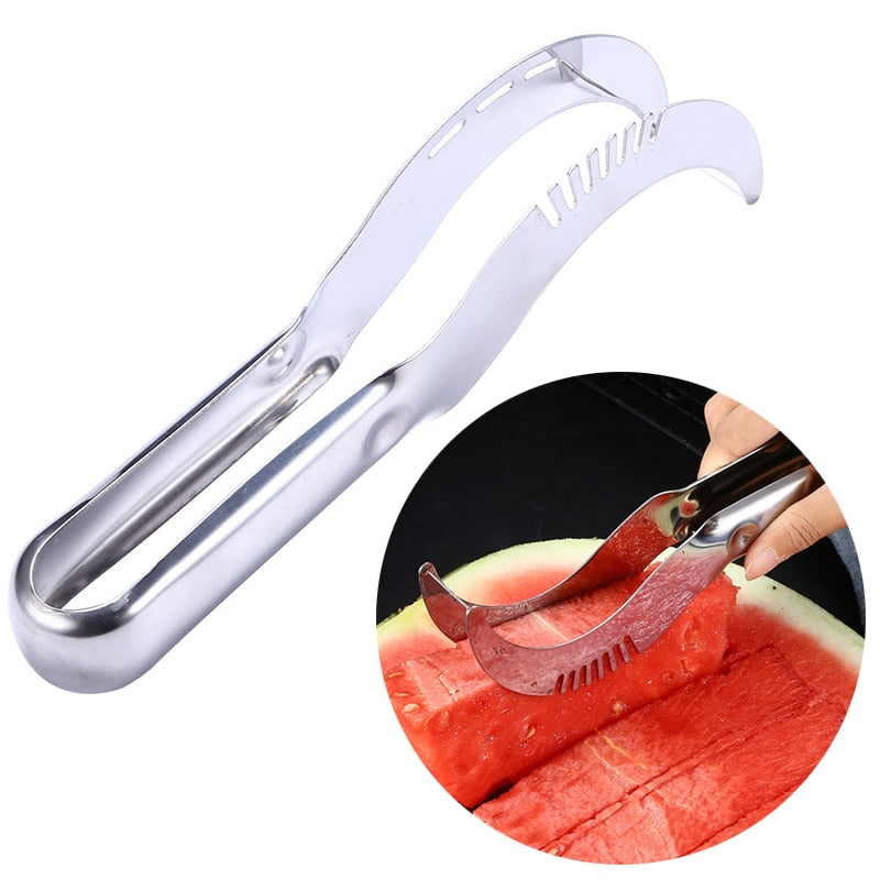 Watermelon Cubes Slicer Cutter Stainless Steel Rotate