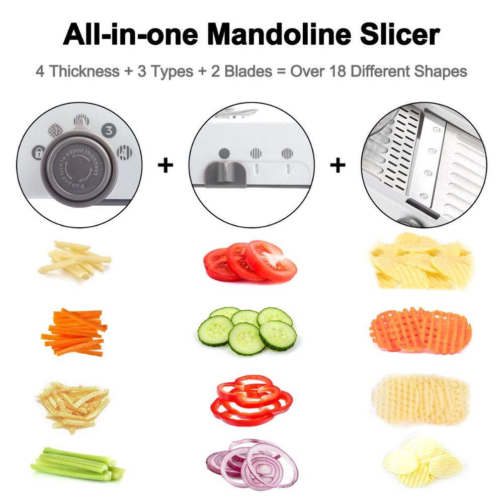 Adjustable Mandoline Slicer Stainless Steel