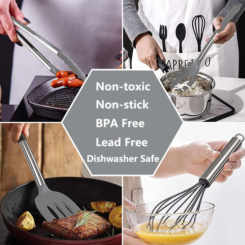 Kitchen Cooking Utensils Set Heat Resistant