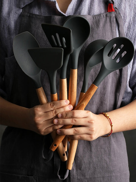 Silicone Cooking Utensils kitchen Accessories Set