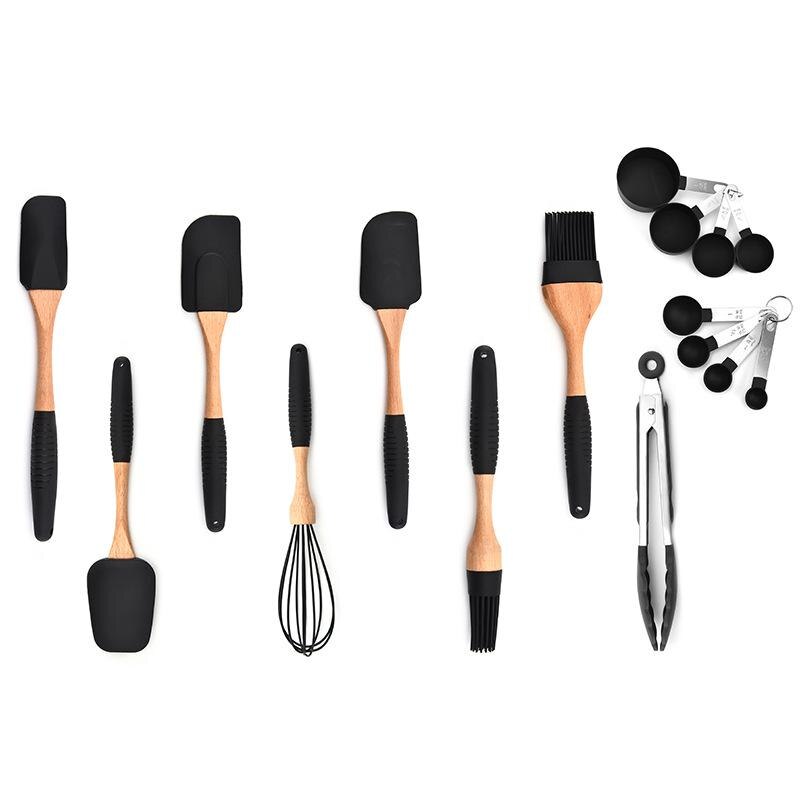 Silicone Wood Turner Spatula Brush