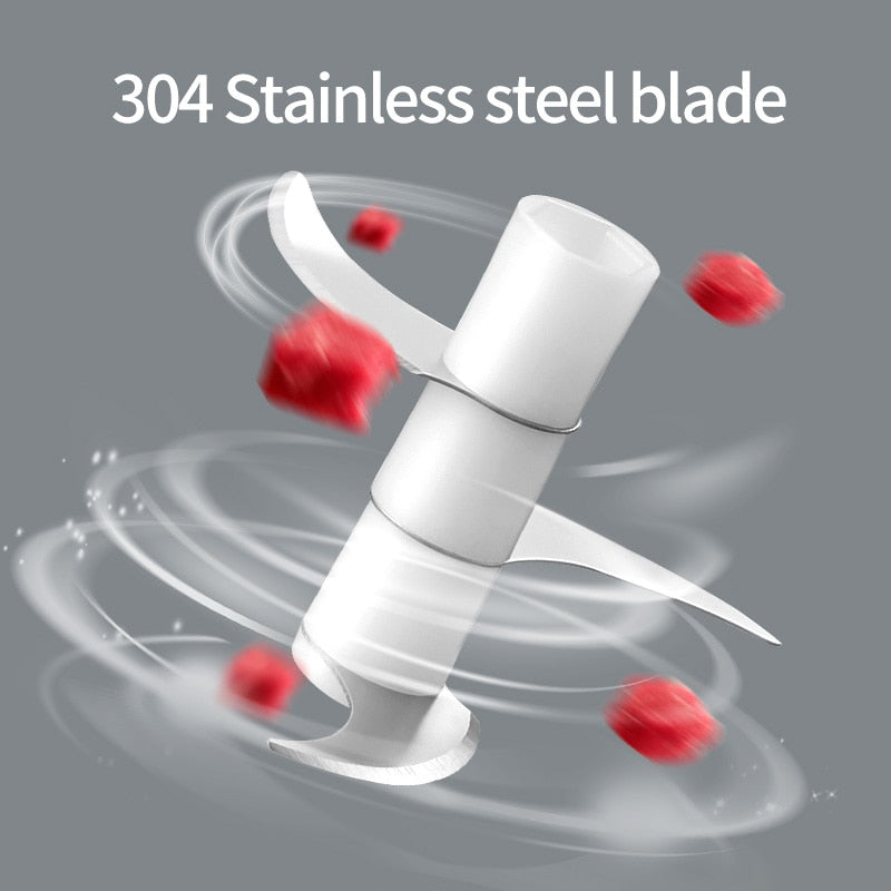 Electric Kitchen Chopper Garlic Masher Meat Grinder