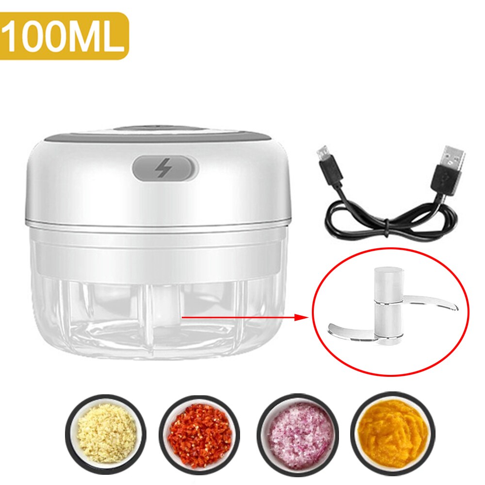 Mini Electric Garlic Chopper Masher