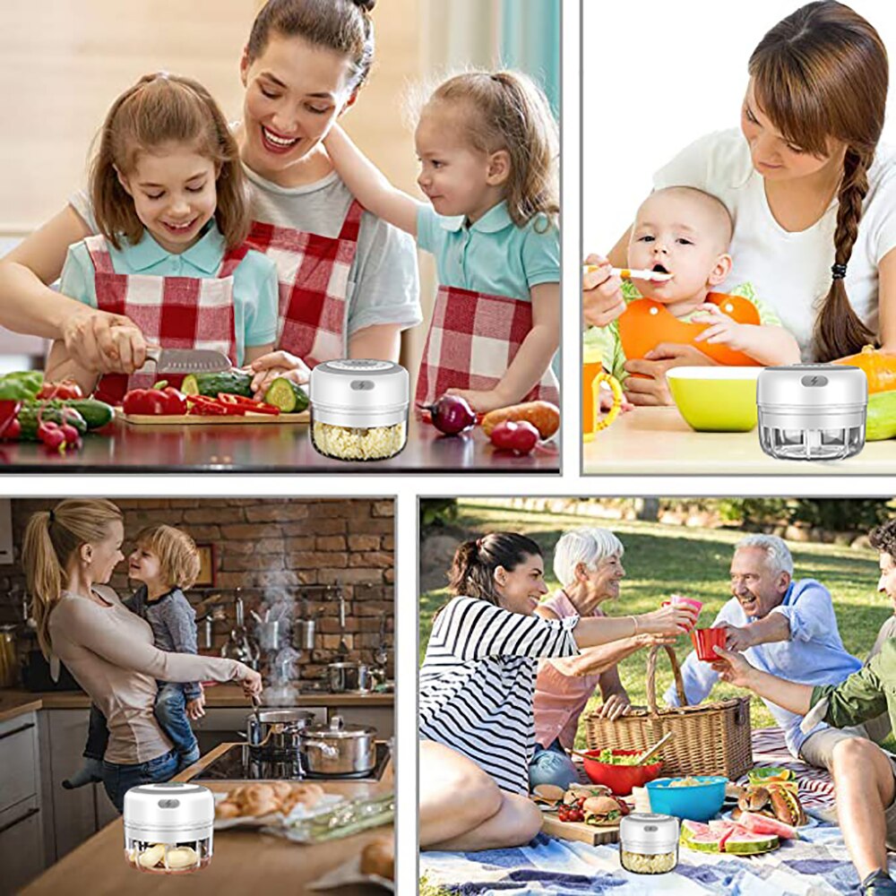 Mini Electric Garlic Chopper USB