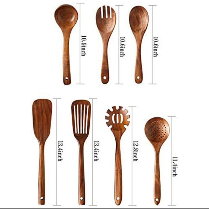 Kitchen Utensils Wooden Cooking Set