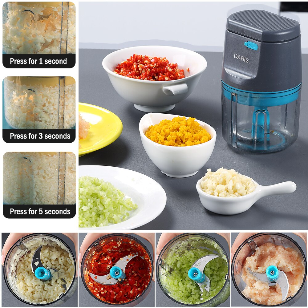 Electric Kitchen Chopper Garlic Masher Meat Grinder