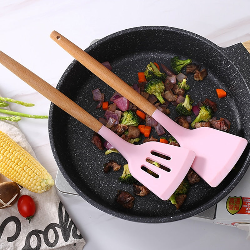 Silicone Kitchen Cooking Utensils Spatula