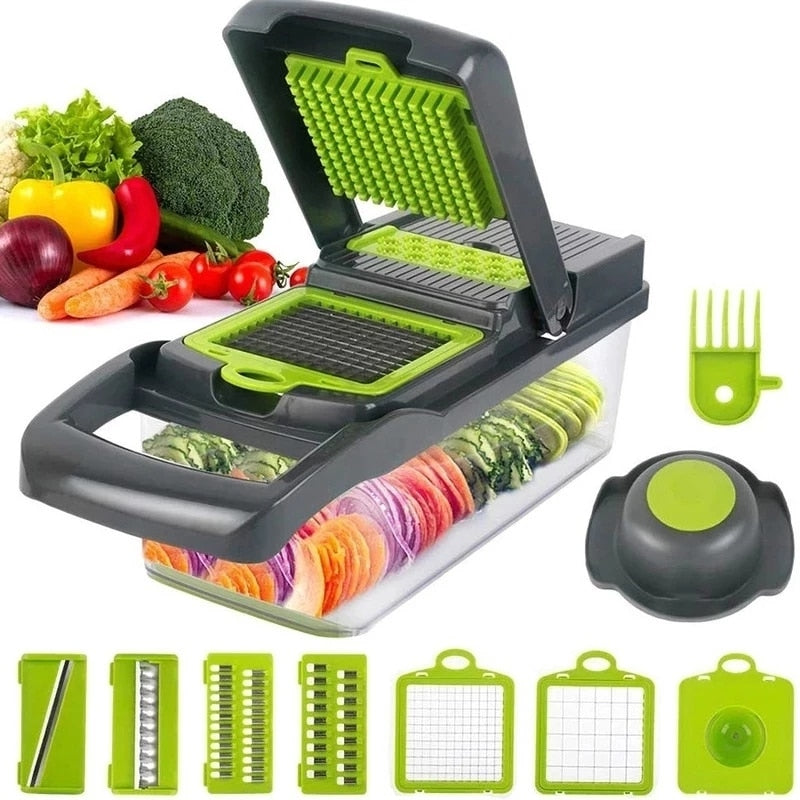 Vegetable Cutter Fruit Slicer Grater Shredders Drain