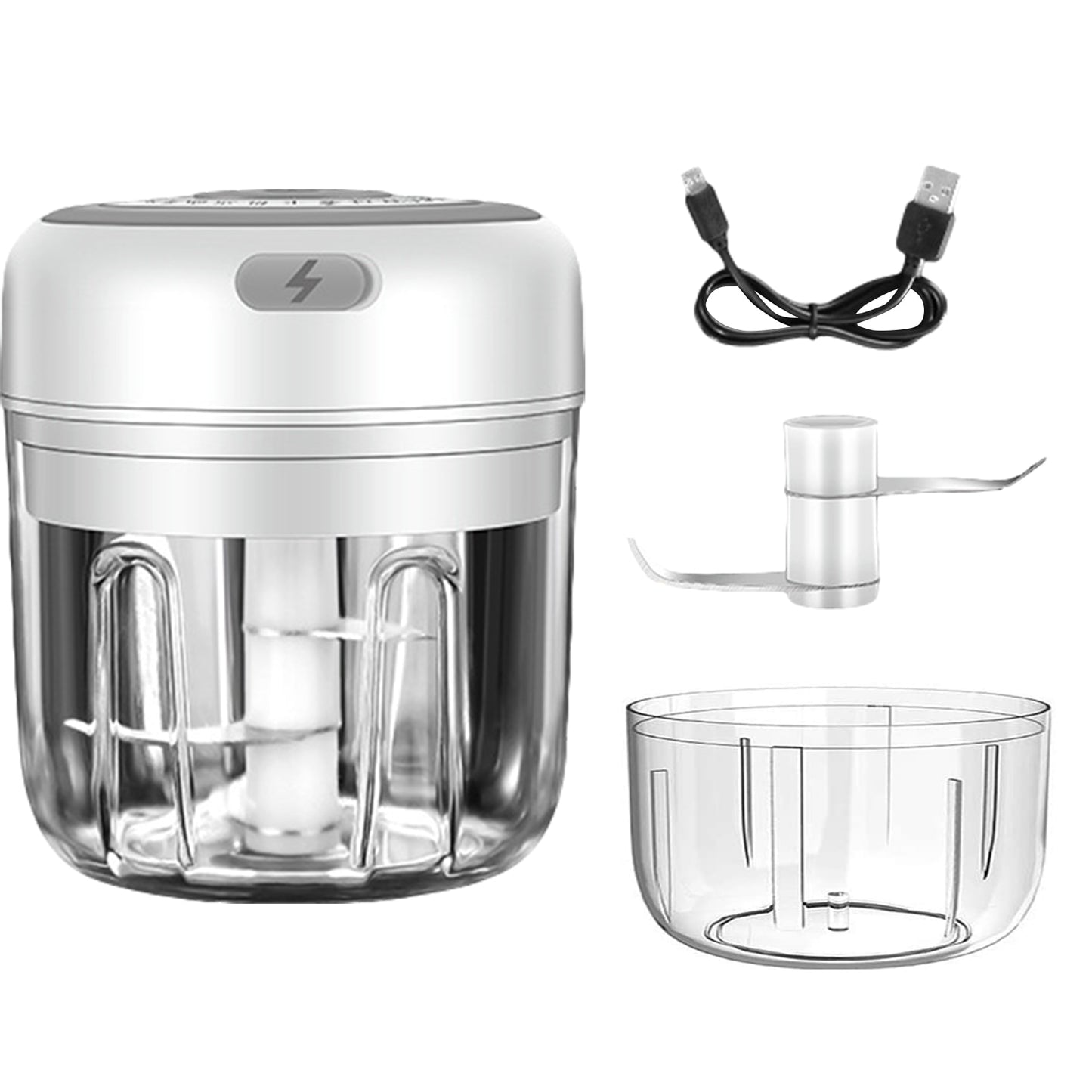 Electric Mini Garlic Chopper USB Rechargeable
