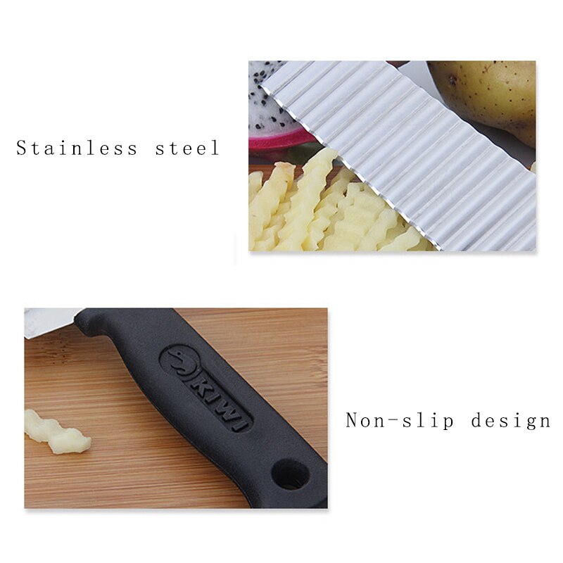 Potato Chip Slicer Dough Crinkle Wavy Knife