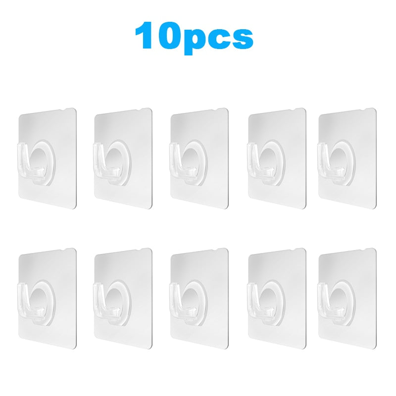 Transparent Wall Hooks Hangers Self Adhesive