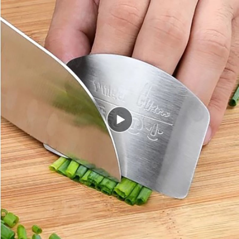 1piece Stainless Steel Finger Protector Kitchen Knife