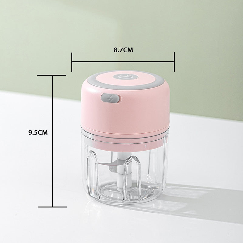 Electric Garlic Masher Sturdy Durable Mini Chopper