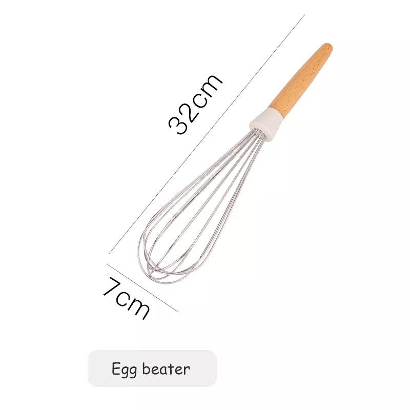 Silicone Wooden Handle Non-Stick Spatula