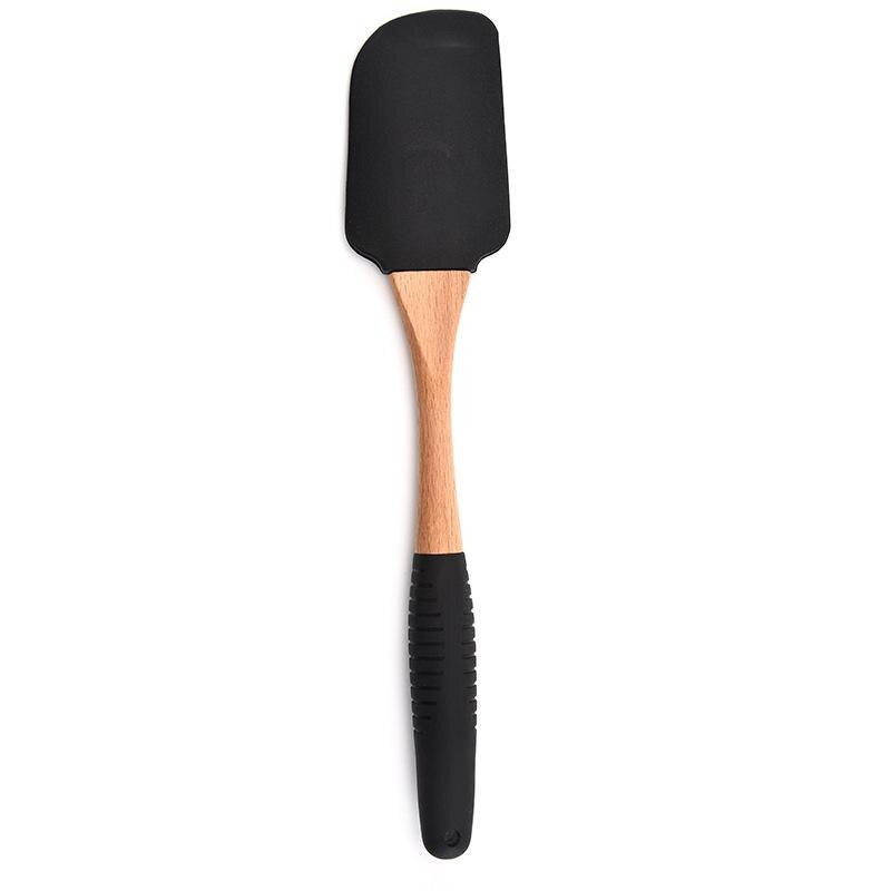 Silicone Wood Turner Spatula Brush