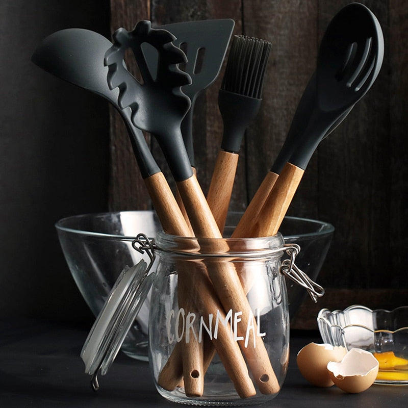 Silicone Kitchenware Cooking Utensils Set
