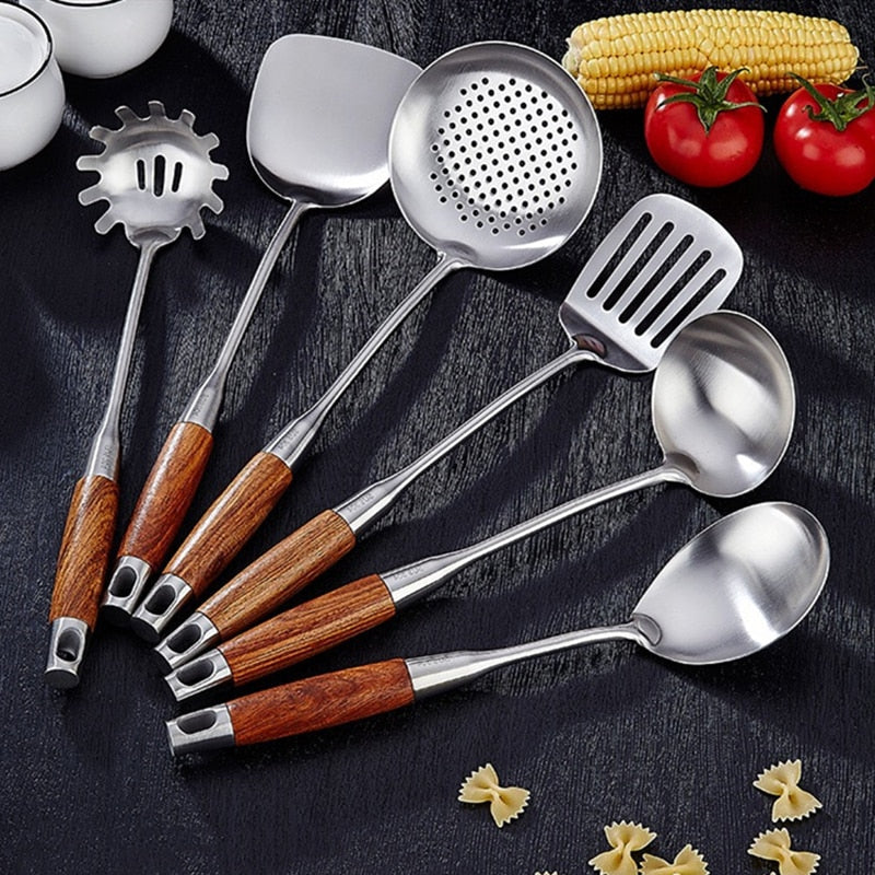 Wooden Handle Cooking Utensil Spatula