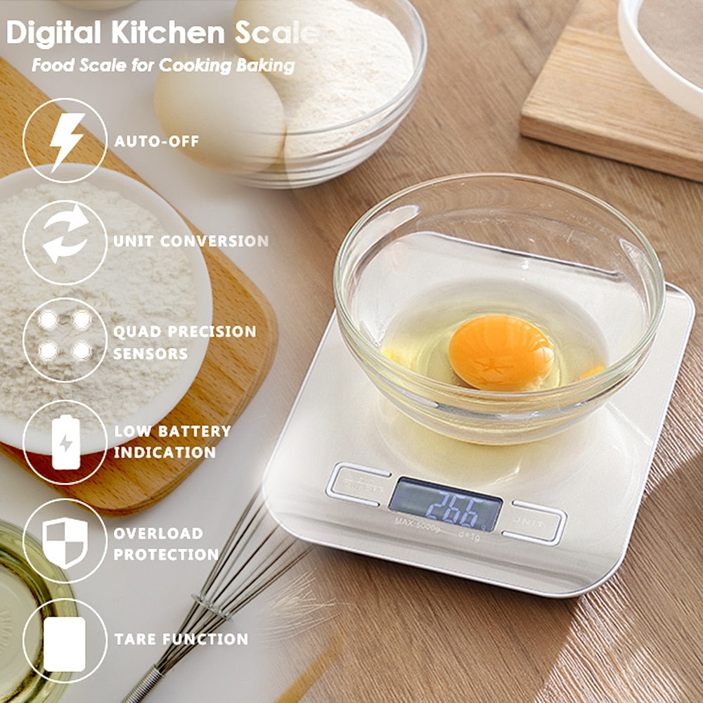 Kitchen Scale Multi-function Stainless Steel