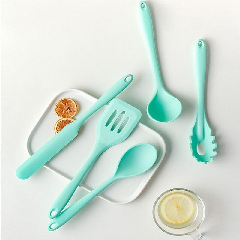 5 Piece Silicone Large Spatula Set