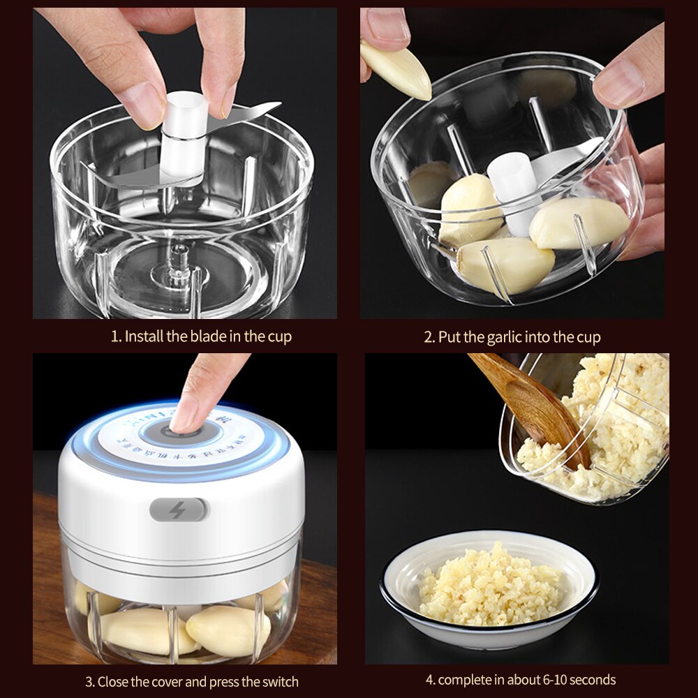 Mini Electric Garlic Chopper USB