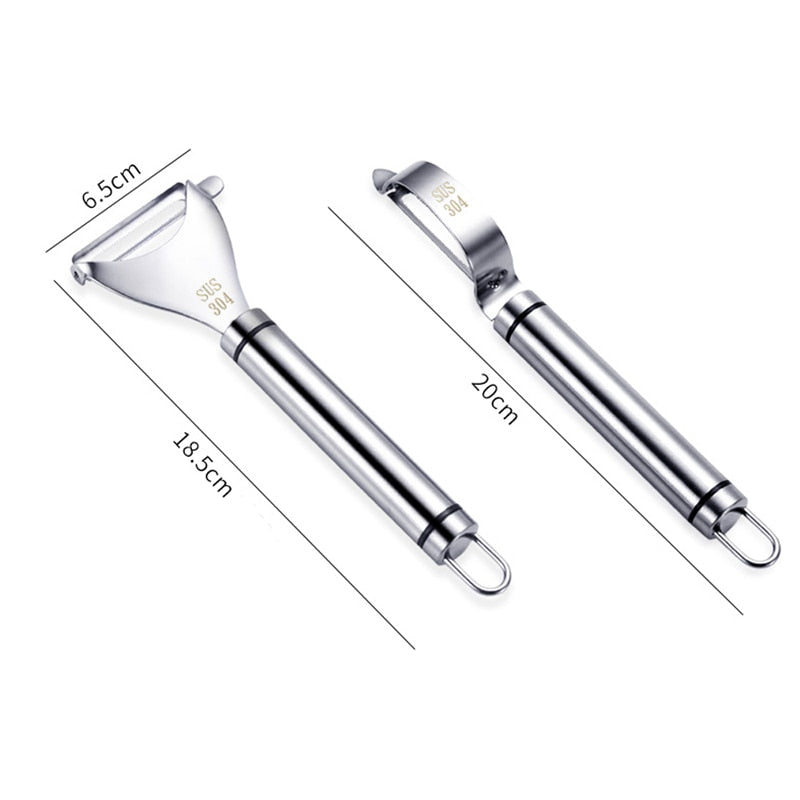 Stainless Steel Peeler Fruit Vegetable Double Blades Practical Durable