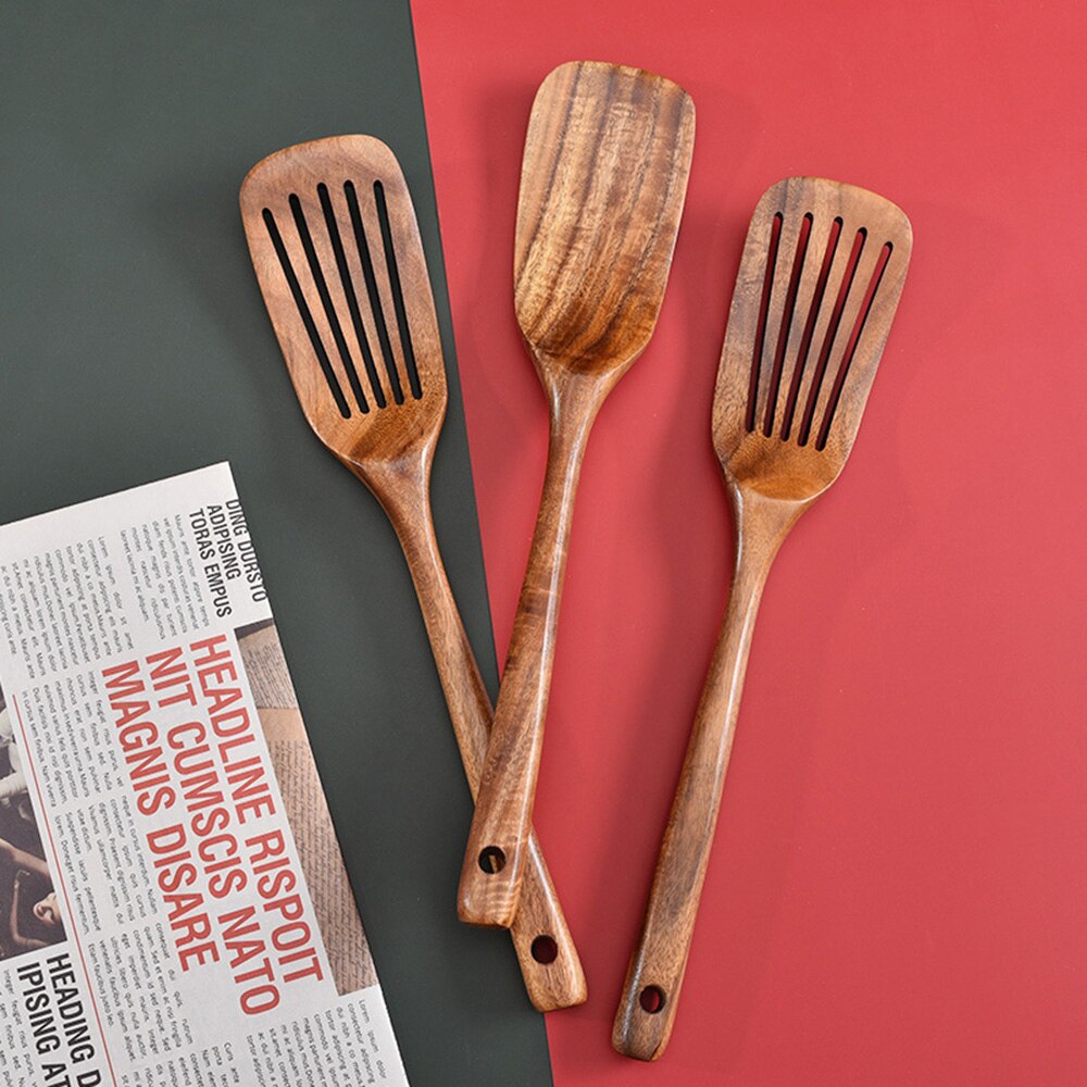 Non Stick Cooking Utensils Wooden Spatula