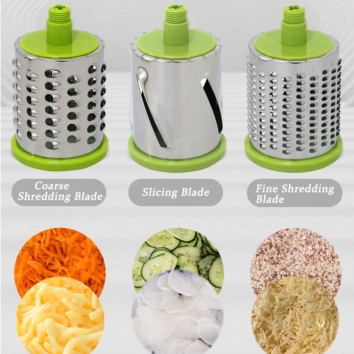 Multifunctional rotating vegetable grater