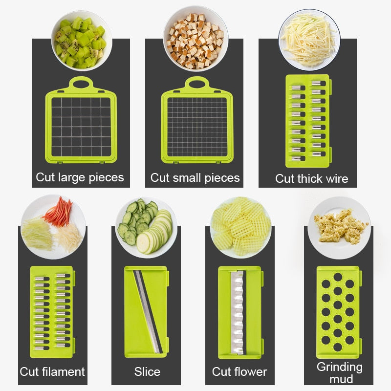 Vegetables Slicer Multi Mandolin Food Crusher