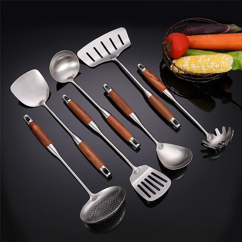 Wooden Handle Cooking Utensil Spatula