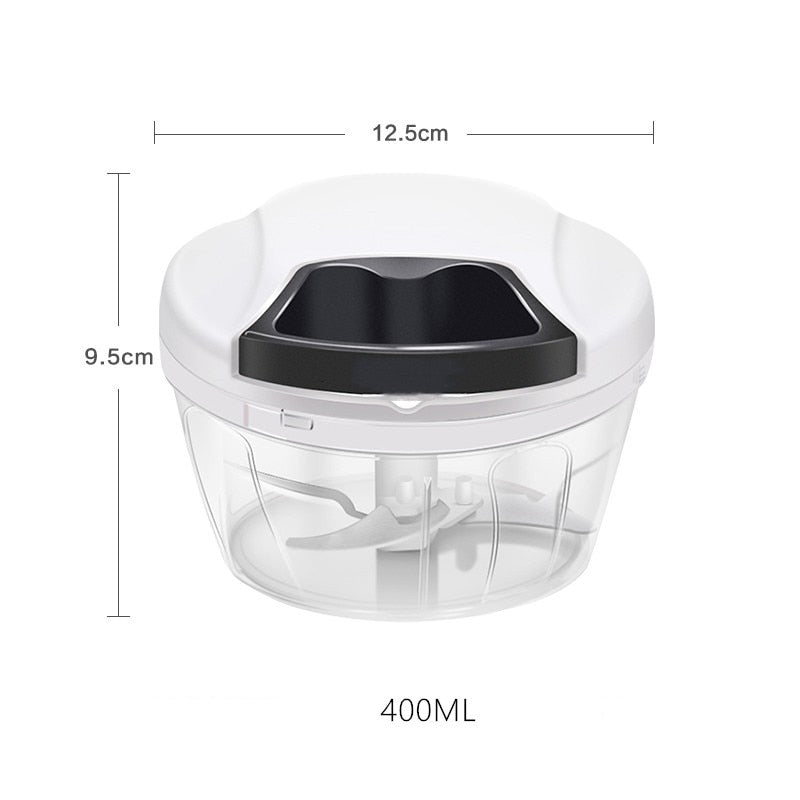 Manual Garlic Onion Crusher Food Chopper
