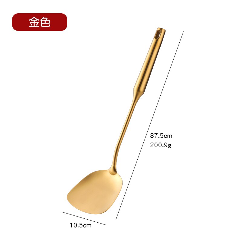 Gold Kitchenware Set Long Handle Cooking Tools