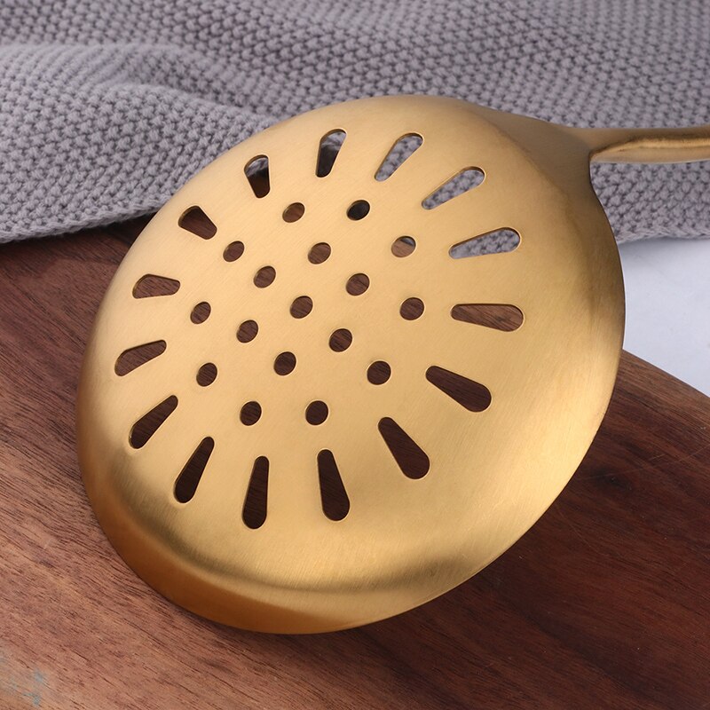 Gold Kitchenware Set Long Handle Cooking Tools