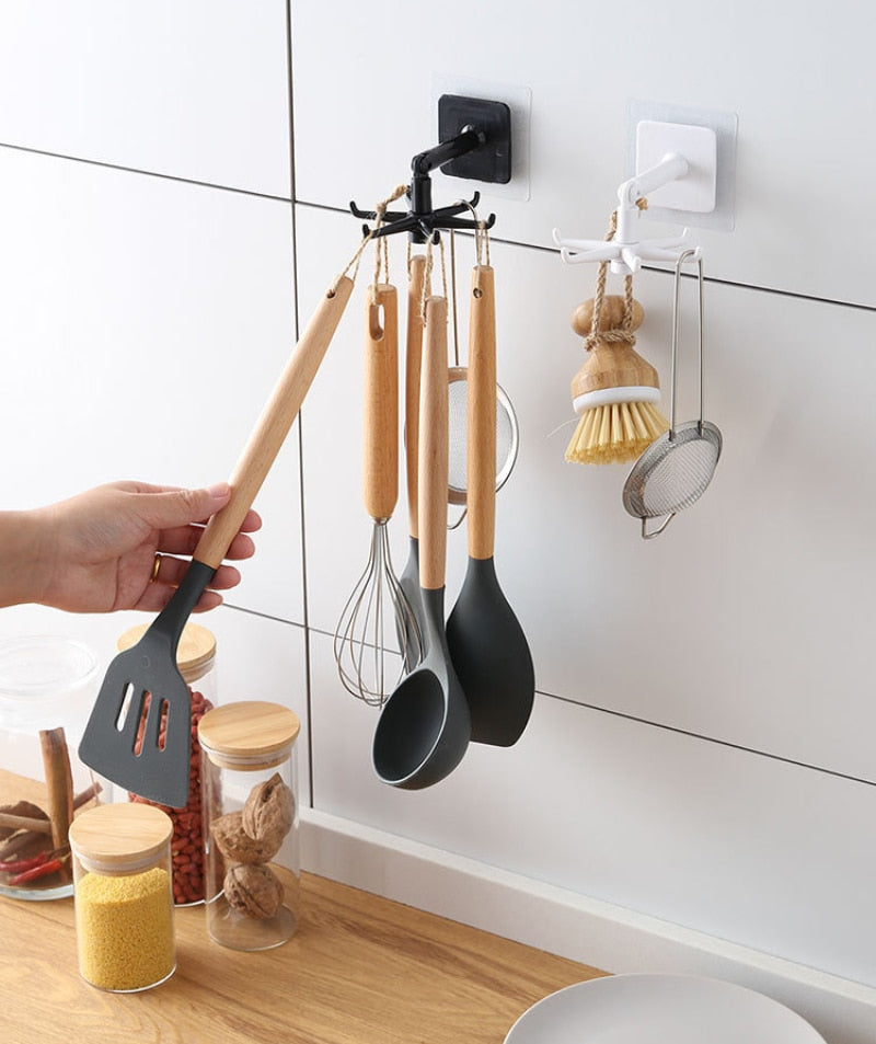 Degrees Rotatable Kitchen Hook Wall Door