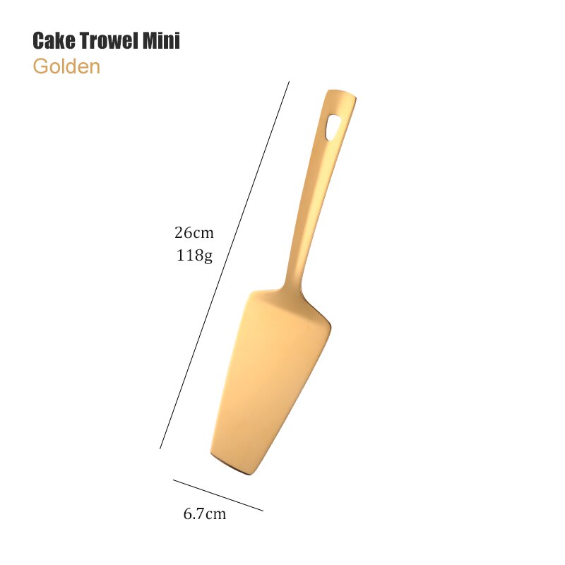 Gold Stainless Steel Long Soup Spoon Cooking