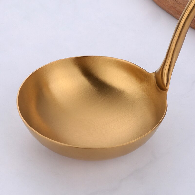 Gold Kitchenware Set Long Handle Cooking Tools
