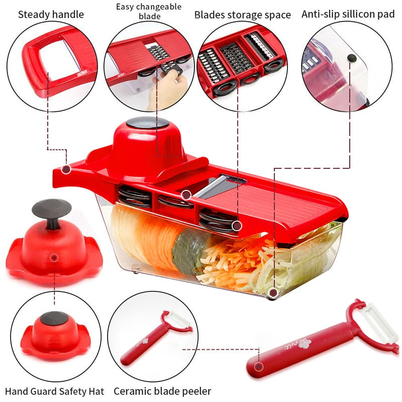 Myvit Vegetable Cutter with Steel Blade Slicer