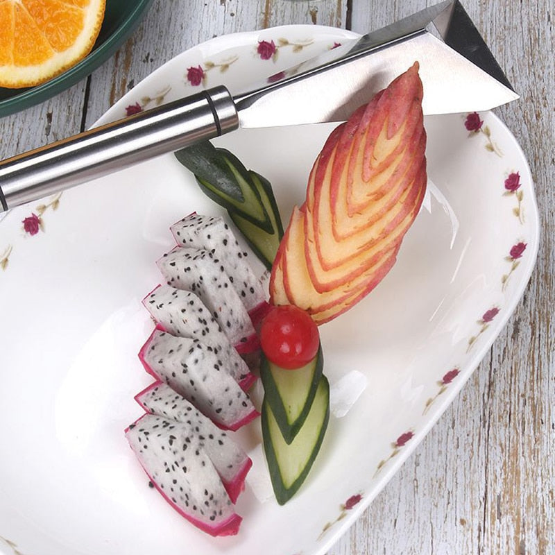 Fruit Vegetable Salad Slicer Cutter Carving Knife