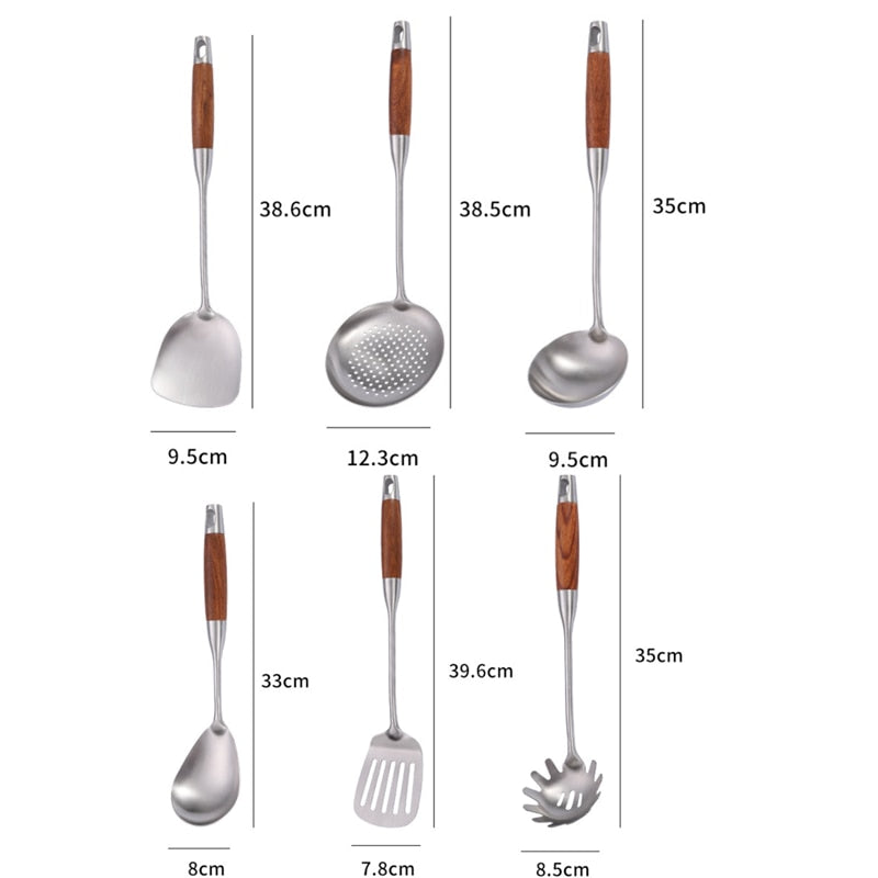 Wooden Handle Cooking Utensil Spatula