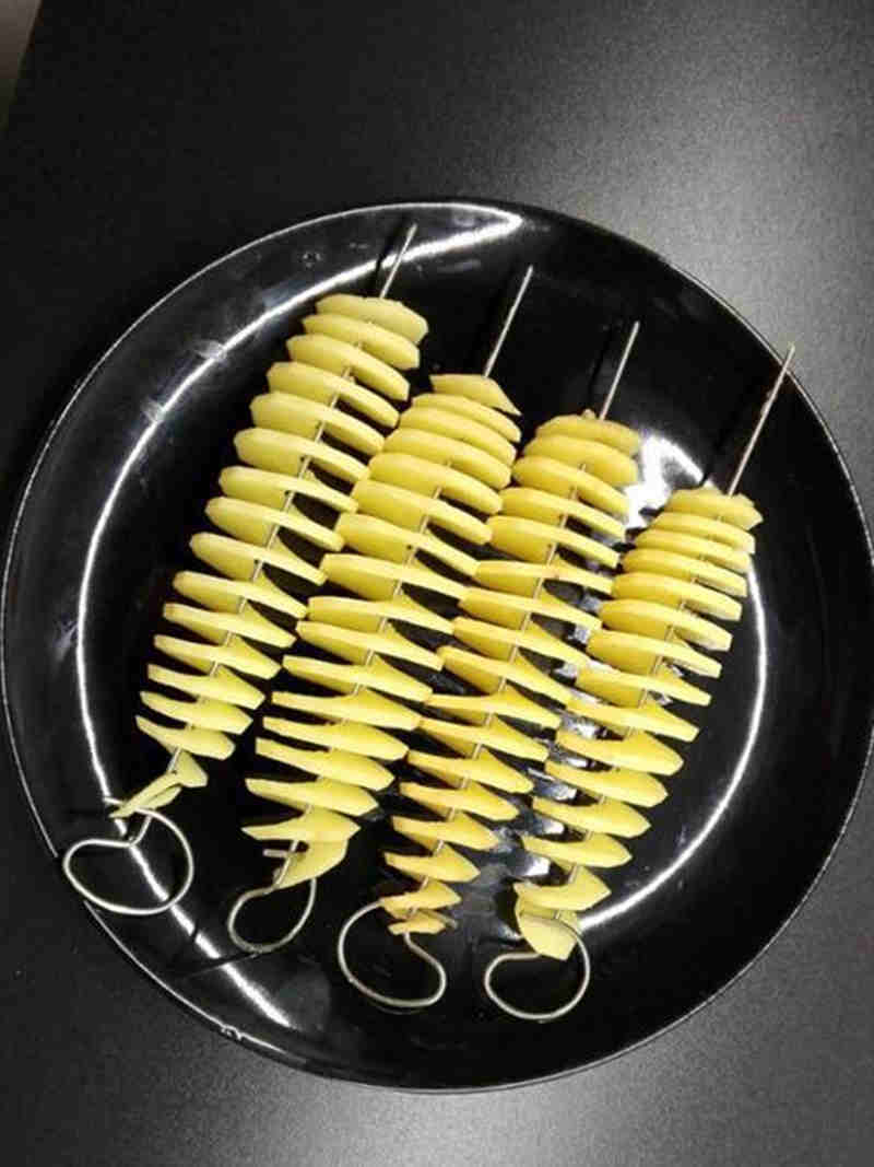 1Set Spiral Potato Cutter Cucumber Slicer