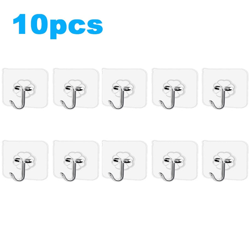 Transparent Wall Hooks Hangers Self Adhesive