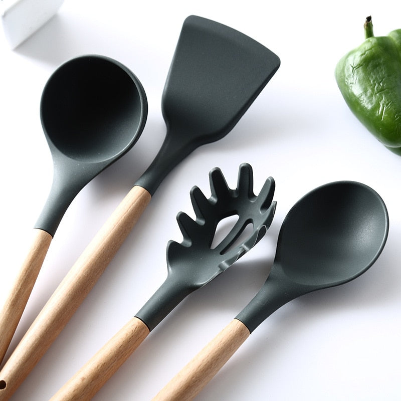 Silicone Kitchenware Cooking Utensils Set