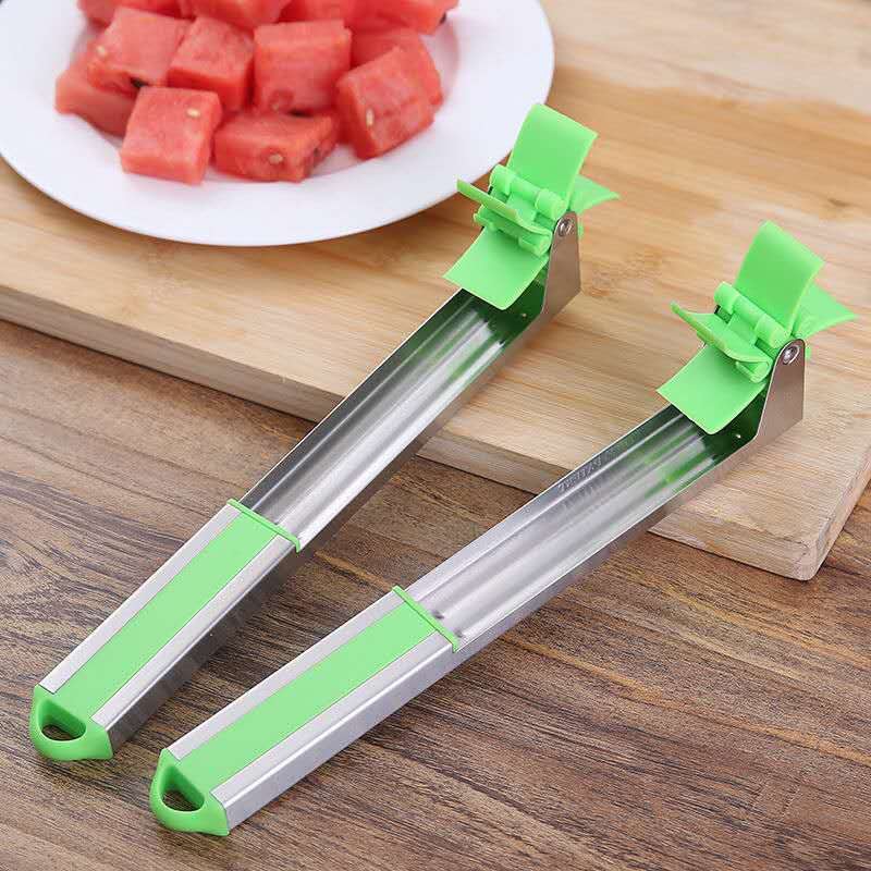 Watermelon Cubes Slicer Cutter Stainless Steel Rotate