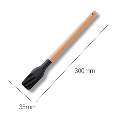 Silicone Wooden Handle Non-Stick Spatula