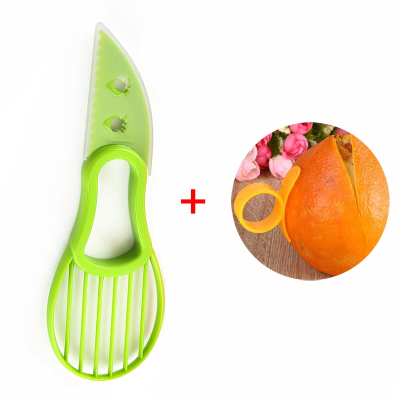 3 In 1 Avocado Slicer Shea Corer Butter Fruit Peeler