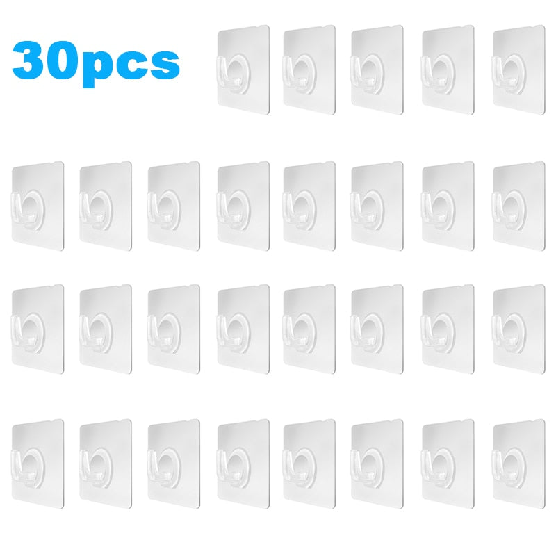 Transparent Wall Hooks Hangers Self Adhesive